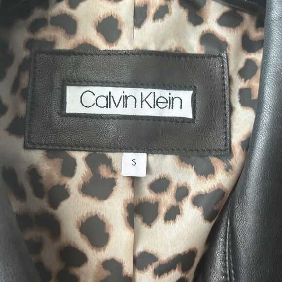 Women’s Calvin Klein Leather Jacket - Picture 2 of 8